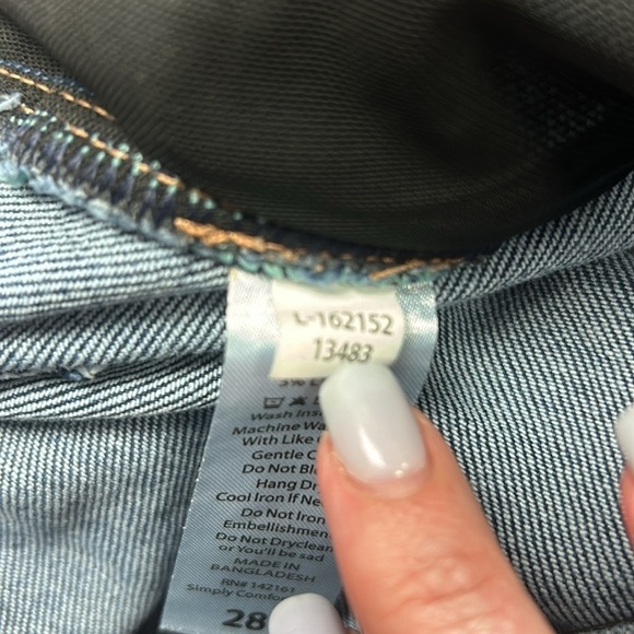 Lularoe Size 28 Medium Wash Magic Waist Straight Jeans L-162152-13483 Heavy - Picture 9 of 13